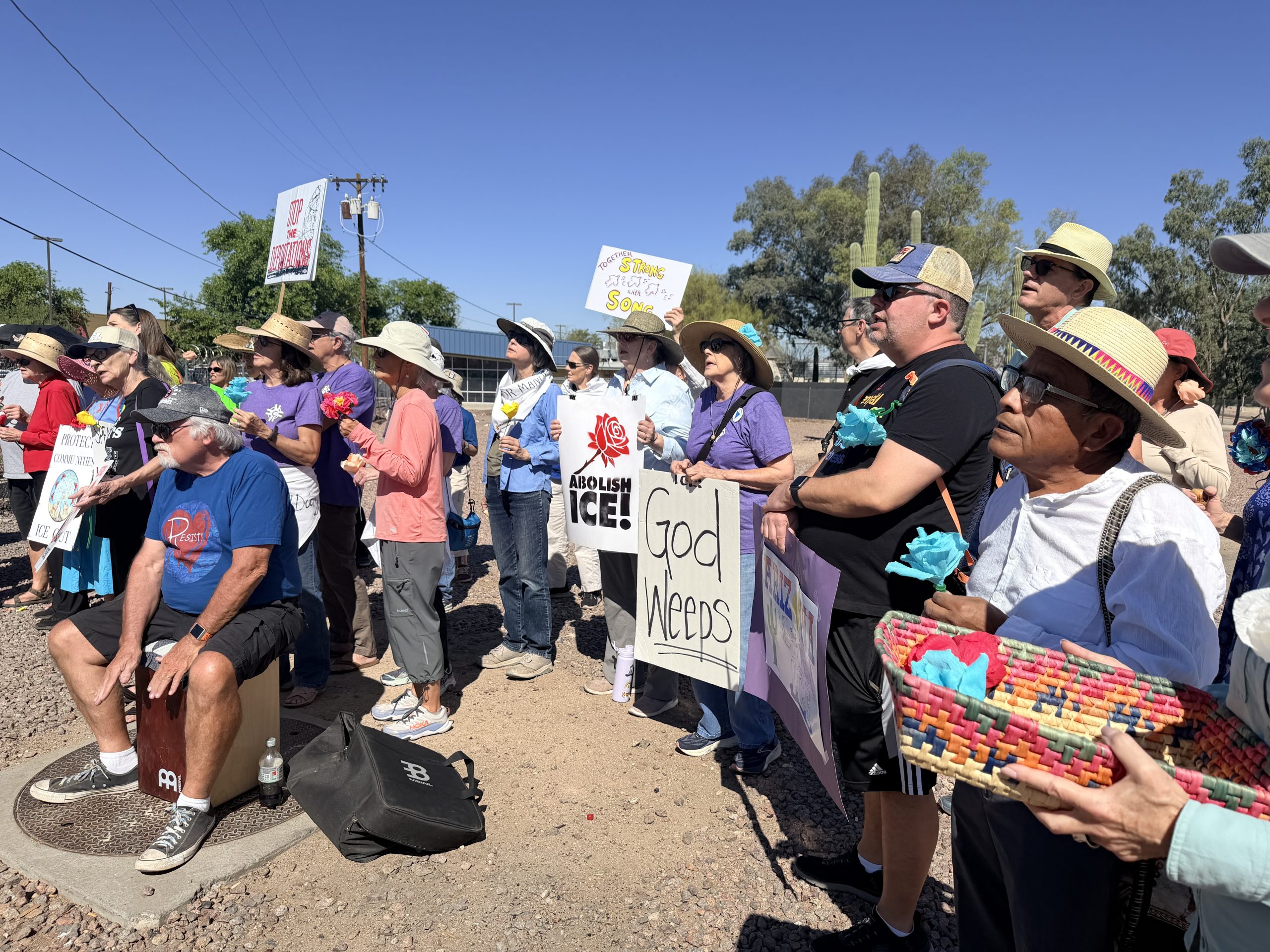 Where ICE detained a neighbor, Tucson communities hold a vigil
